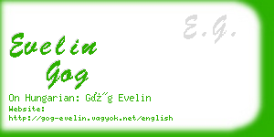 evelin gog business card